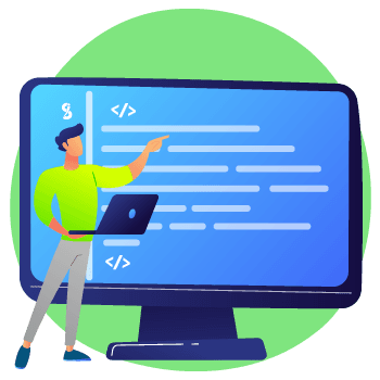 Icono que representa páginas web, simbolizando la creación de sitios web corporativos por parte de Grupo IDSI.